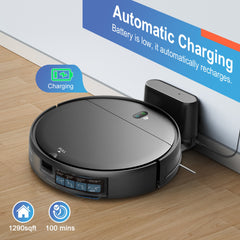 Smart 3-in-1 Robotic Vacuum Cleaner with Mop | 2000Pa Suction | App & Voice Control | 120min Runtime